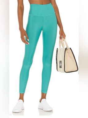 Alo Yoga Airlift High Waist Leggings Teal Blue Green Small